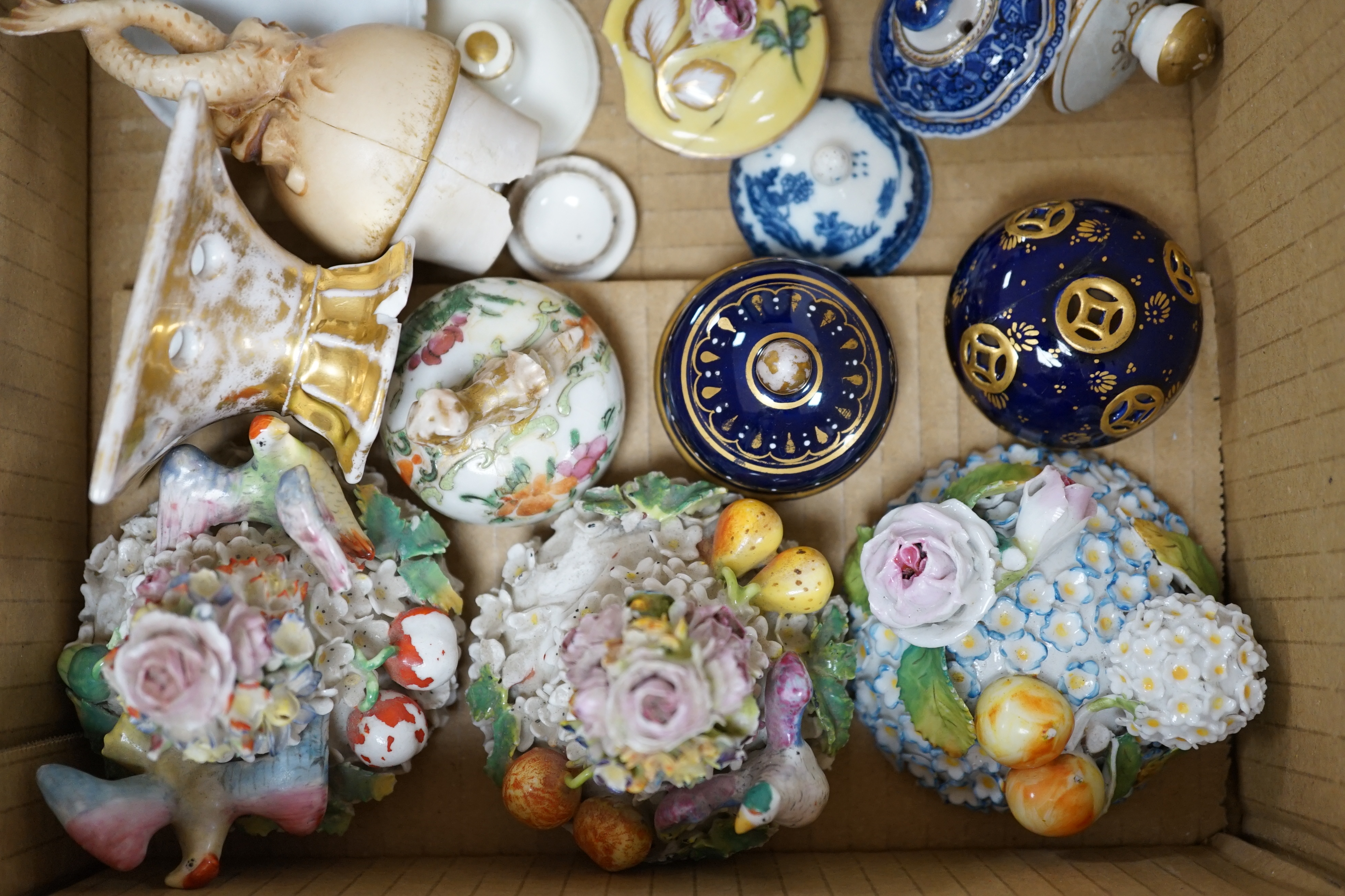 A large collection of 18th and 19th century tea and coffee pot covers
